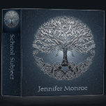 Custom Peaceful Night Binder<br><div class="desc">Custom tree of life in a peaceful night sky binder.</div>