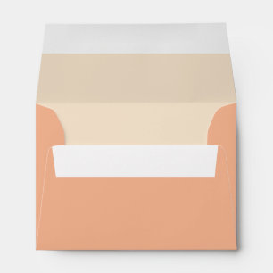 Custom Peach or Coral Envelope with Return Address