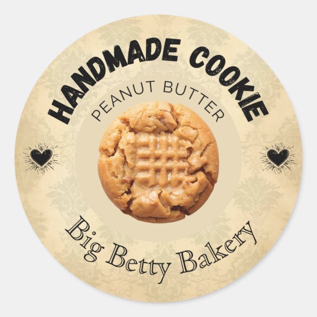 Custom Peanut Butter Cookie Labels (Front)