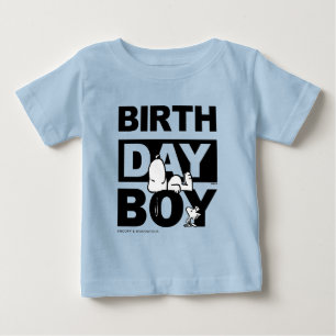 Custom Peanuts   Snoopy Birthday Boy Baby T-Shirt