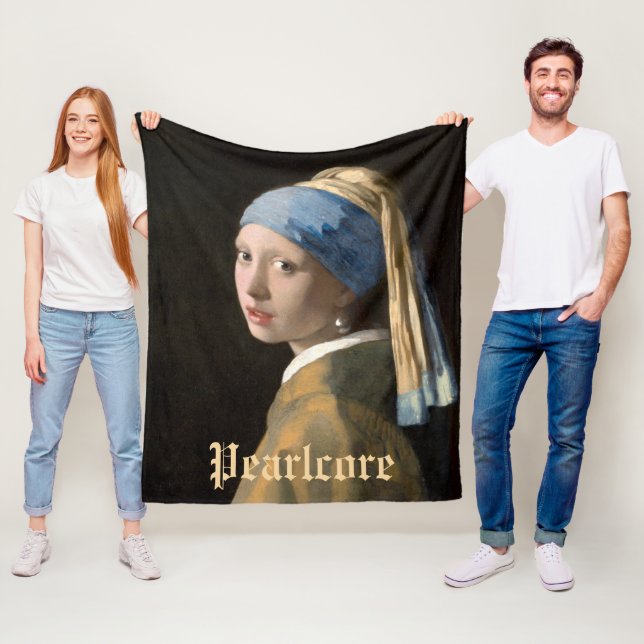 Custom Pearl Themed Party Fleece Blanket (In Situ)