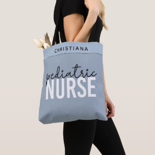 Custom Pediatric Nurse Peds Nurse Appreciation Tote Bag