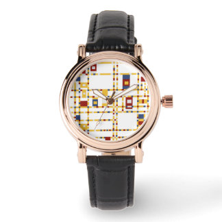 Custom Perfect Square Black Leather Watch