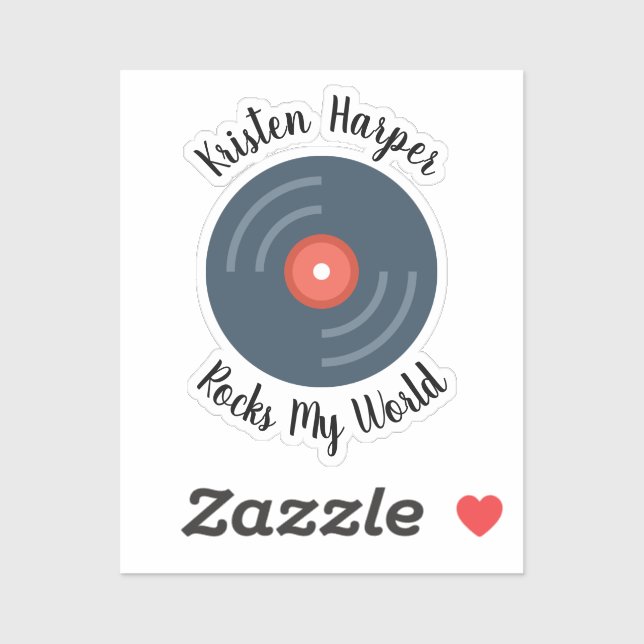 Custom Person Rocks My World Personalized (Sheet)