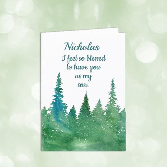 Custom, Personal Happy Birthday son card (Creator Uploaded)