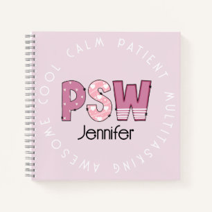Custom Personal Support Worker  Spiral Notebook