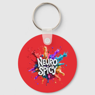 Custom / Personalised NEUROSPICY neurodiversity  Keychain