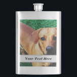 Custom Personalised Photo Hip Flask<br><div class="desc">Create your own custom personalised hip flask gift with your favourite photo or picture. Great gift idea for him or her.</div>