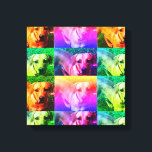 Custom Personalised Photo Pop Art Canvas Print<br><div class="desc">Personalized photo canvas with your favourite photo.Add more images to create a fun multiple image photo collage. Personalised canvas with your photo.</div>