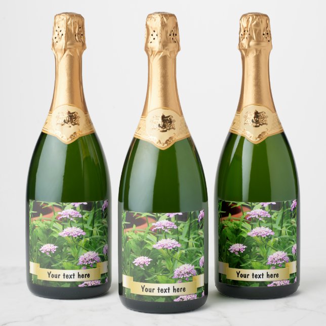 Custom Personalised Photo Sparkling Wine Bottle La Sparkling Wine Label (Bottles)