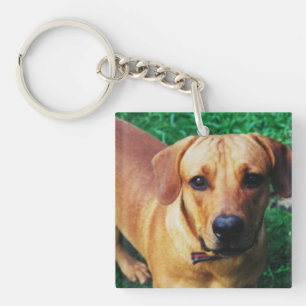 Custom Personalised Square Photo Keychain