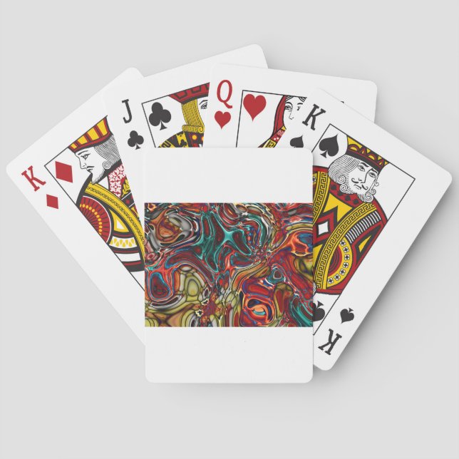 custom personalize Business Service Desk office Playing Cards (Back)