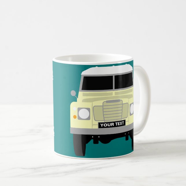 Custom Personalize Classic Land Rover Series 3 mug (Front Right)