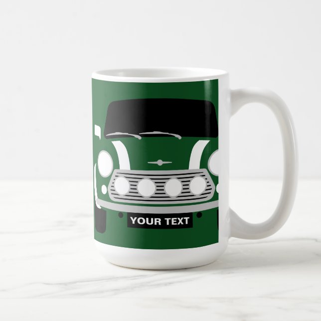 CUSTOM PERSONALIZE CLASSIC MINI CaR Coffee Mug (Right)