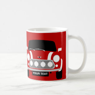CUSTOM PERSONALIZE CLASSIC MINI COOPER COFFEE MUG