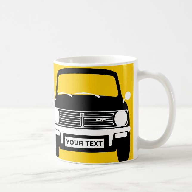 CUSTOM PERSONALIZE CLASSIC RETRO MINI CLUBMAN COFFEE MUG (Right)