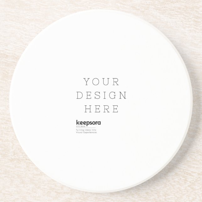 Custom Personalize  Coaster (Front)