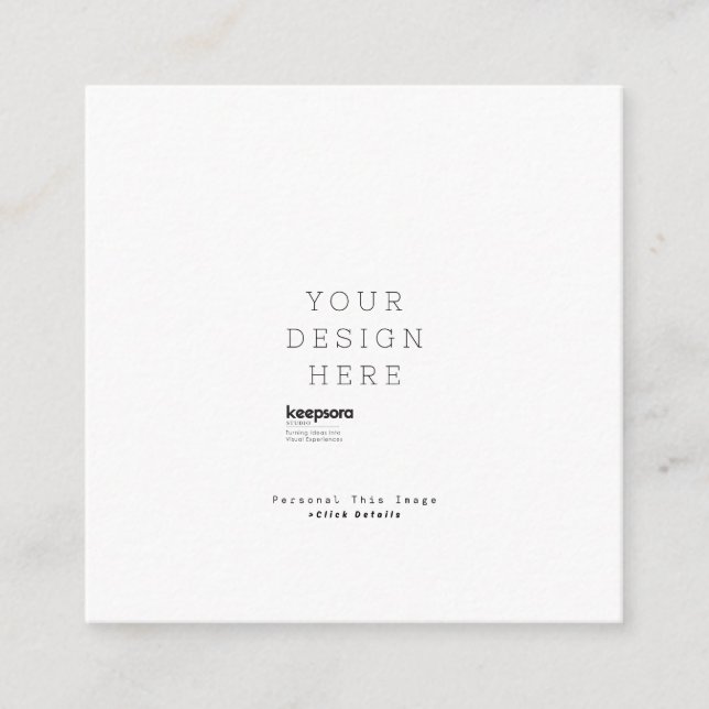 Custom Personalize  Enclosure Card (Front)