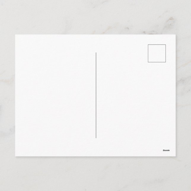Custom Personalize Holiday Postcard (Back)