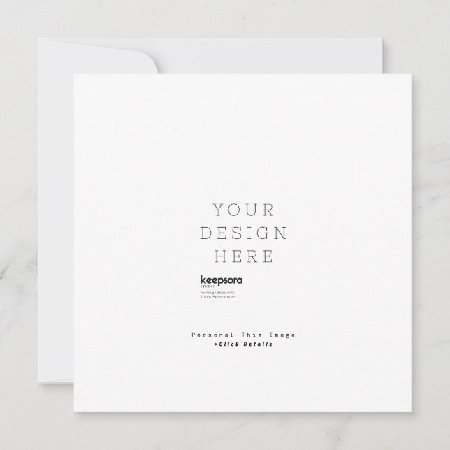 Custom Personalize  Invitation (Front)