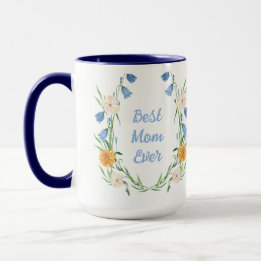 Custom Personalize Mother's Day Floral  Mug