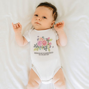Custom Personalize Photo Artwork Add Text Slogan Baby Bodysuit