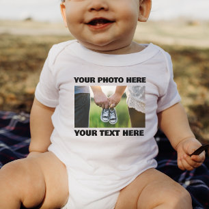 Custom Personalize Photo Baby Your Photo Here Gift Bodysuit