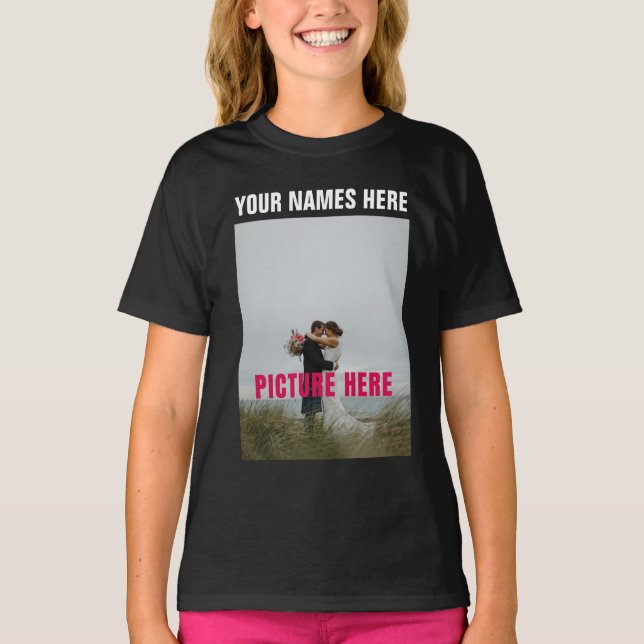 Custom Personalize Photo Image T-Shirt (Front)