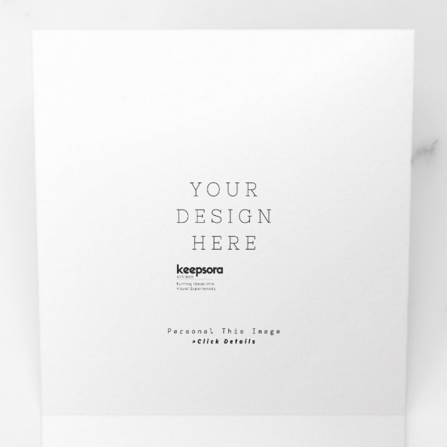 Custom Personalize Trifold Letter Fold Invitation (Inside First)