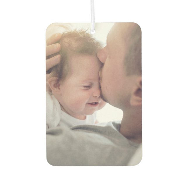 Custom Personalize Two Photo Air Freshener (Front)