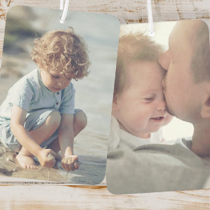 Custom Personalize Two Photo Air Freshener