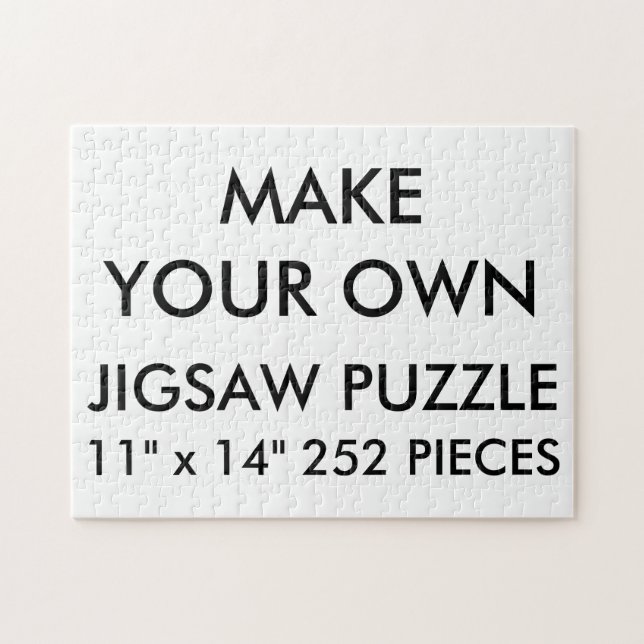 Custom Personalized 11"x14" Jigsaw Puzzle 252 Pc. (Horizontal)
