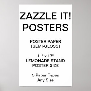 Custom Personalized 11"x17" Semi-Gloss Poster