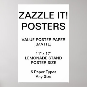 Custom Personalized 11"x17" Value Matte Poster