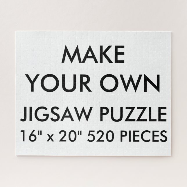Custom Personalized 16"x20" Jigsaw Puzzle 520 Pc. (Horizontal)