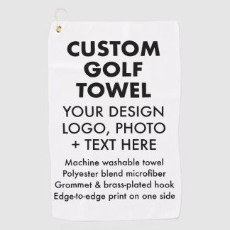 Custom personalized 16" x 24" Golf Towel Blank