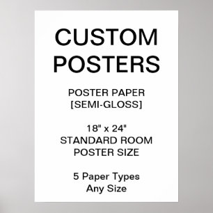 Custom Personalized 18"x24" Semi-Gloss Poster