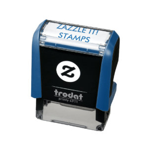 Custom Personalized 1.4" x 0.4" Self-inking Stamp