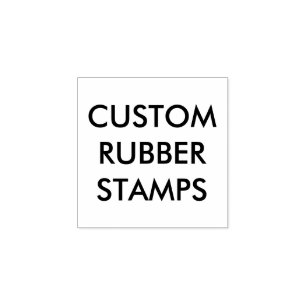 Custom Personalized 1"x1" Wood Rubber Stamp Blank