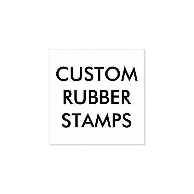 Custom Personalized 1"x1" Wood Rubber Stamp Blank (Imprint)