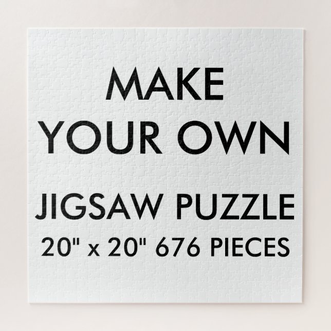 Custom Personalized 20"x20" Jigsaw Puzzle 676 Pc. (Horizontal)