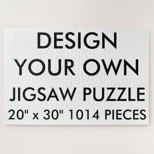 Custom Personalized 20"x30" Jigsaw Puzzle 1014 Pc. (Horizontal)