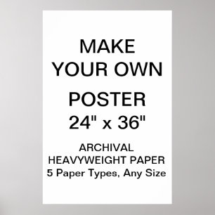 Custom Personalized 24"x36" Archival Paper Poster