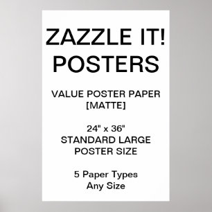 Custom Personalized 24"x36" Value Matte Poster