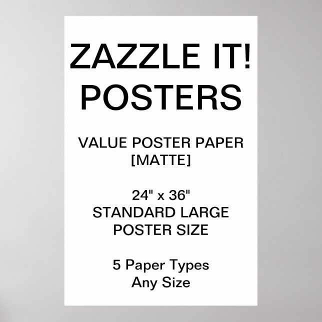 Custom Personalized 24"x36" Value Matte Poster (Front)