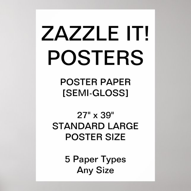 Custom Personalized 27"x39" Semi-Gloss Poster (Front)