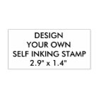 Custom Personalized 2.9" x 1.4" Self-inking Stamp
