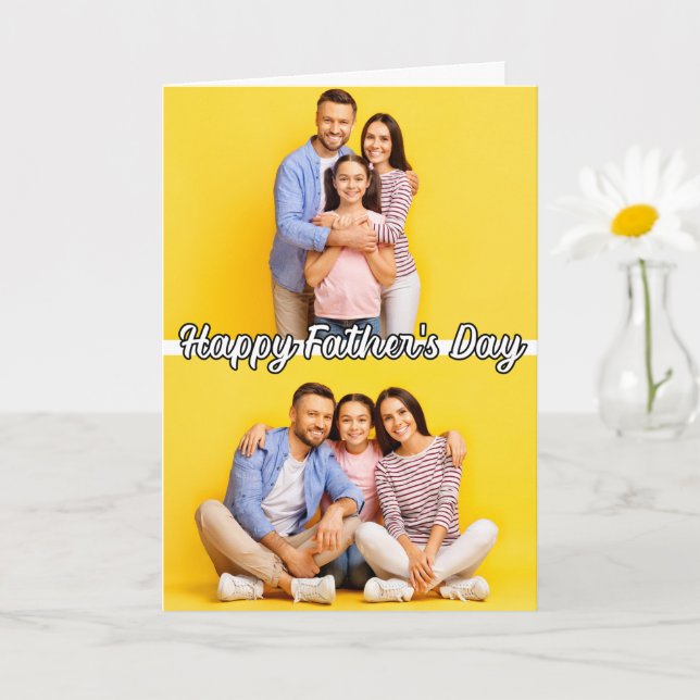 Custom Personalized 2-photos Template Father's Day (Small Plant)