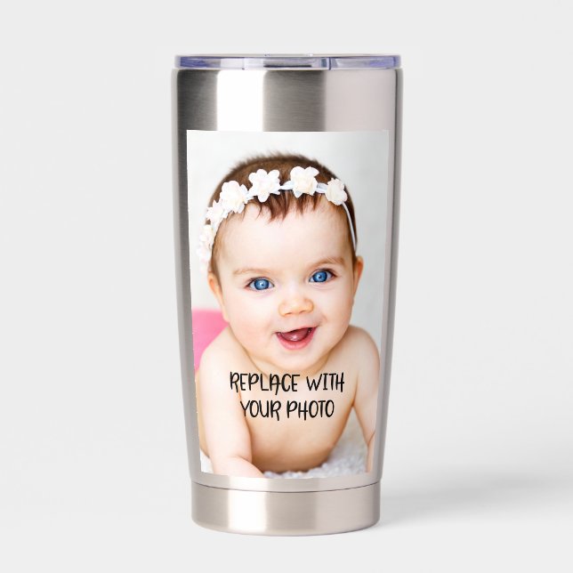 Custom  personalized (2 sided) insulated tumbler (Front)