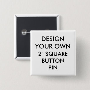 Custom Personalized 2" Square Button Pin Badge